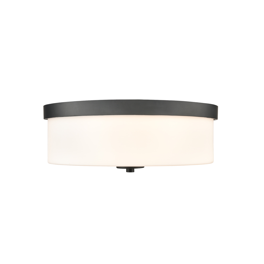 Millennium Lighting 214102-MB Laphia Two Light Flush Mount Matte Black finish
