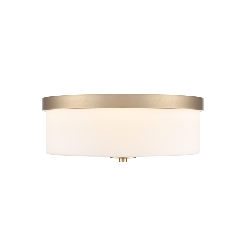 Millennium Lighting 214102-MG Laphia Two Light Flush Mount Modern Gold finish