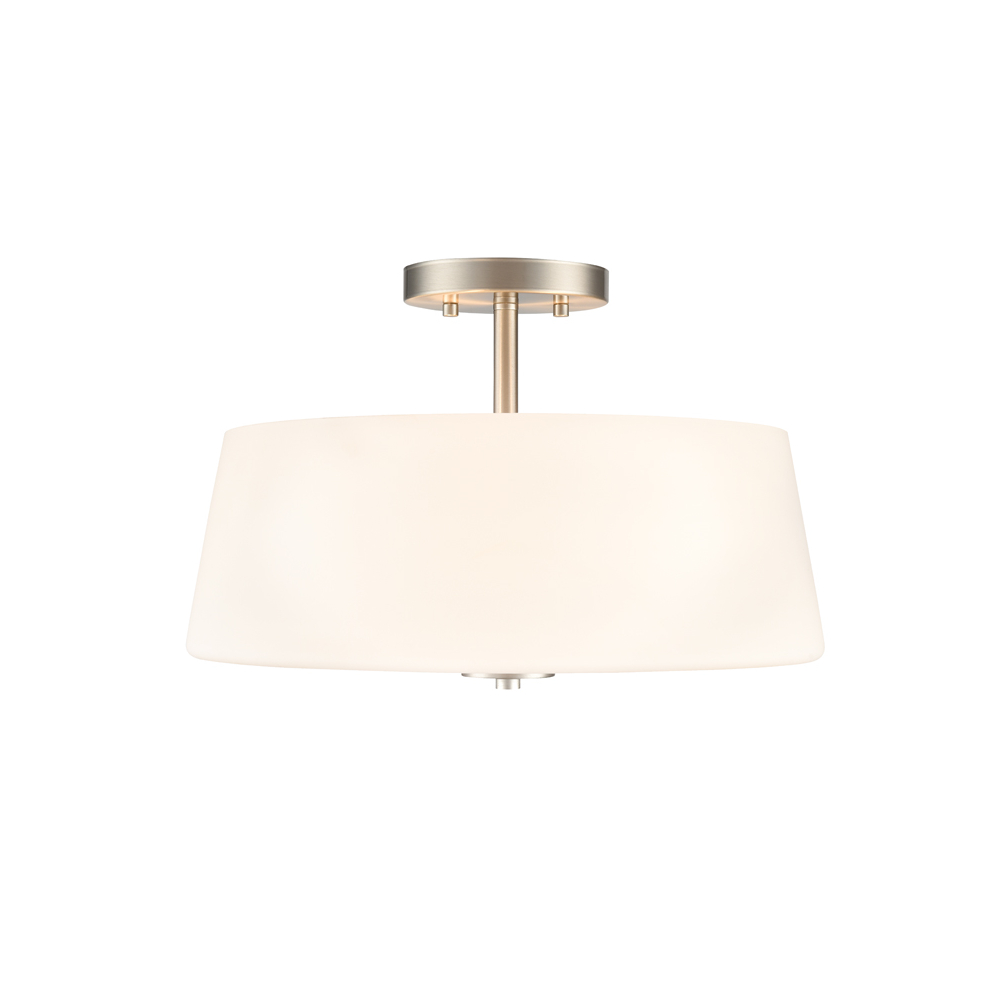 Millennium Lighting 214103-BN Laphia Three Light Semi-Flush Mount Brushed Nickel finish