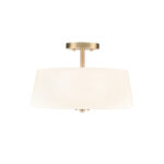 Millennium Lighting 214103-MG Laphia Three Light Semi-Flush Mount Modern Gold finish