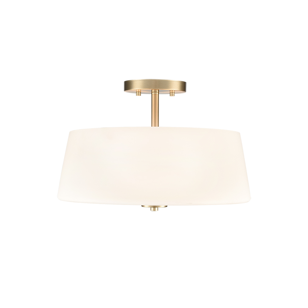 Millennium Lighting 214103-MG Laphia Three Light Semi-Flush Mount Modern Gold finish