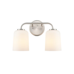 Millennium Lighting 214202-BN Laphia Two Light Vanity Brushed Nickel finish