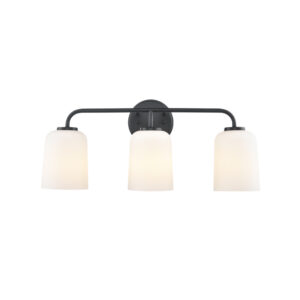 Millennium Lighting 214203-MB Laphia Three Light Vanity Matte Black finish