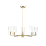 Millennium Lighting 217005-VB Maccan Five Light Chandelier Vintage Brass finish