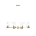 Millennium Lighting 217008-VB Maccan Eight Light Chandelier Vintage Brass finish