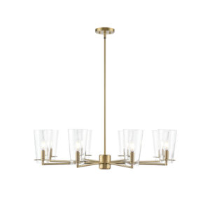 Millennium Lighting 217008-VB Maccan Eight Light Chandelier Vintage Brass finish
