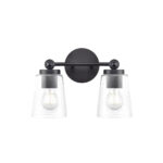 Millennium Lighting 22002-MB Lauryn Two Light Vanity Matte Black finish
