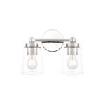 Millennium Lighting 22002-PN Lauryn Two Light Vanity Polished Nickel finish