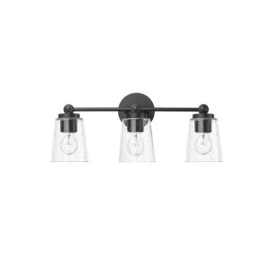 Millennium Lighting 22003-MB Lauryn Three Light Vanity Matte Black finish