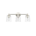 Millennium Lighting 22003-PN Lauryn Three Light Vanity Polished Nickel finish