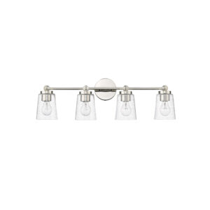 Millennium Lighting 22004-PN Lauryn Four Light Vanity Polished Nickel finish