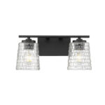 Millennium Lighting 22102-MB Saben Two Light Vanity Matte Black finish