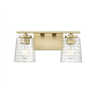 Millennium Lighting 22102-VB Saben Two Light Vanity Vintage Brass finish
