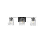 Millennium Lighting 22103-MB Saben Three Light Vanity Matte Black finish