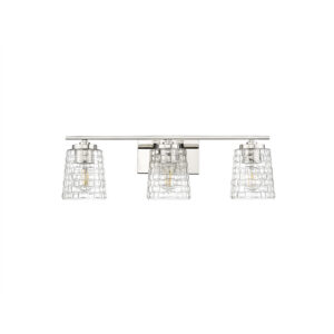 Millennium Lighting 22103-PN Saben Three Light Vanity Polished Nickel finish