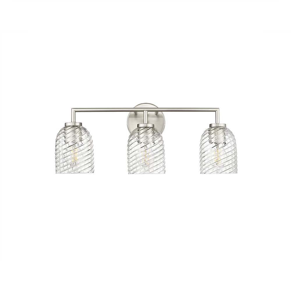 Millennium Lighting 22203-BN Catania Three Light Vanity Brushed Nickel finish