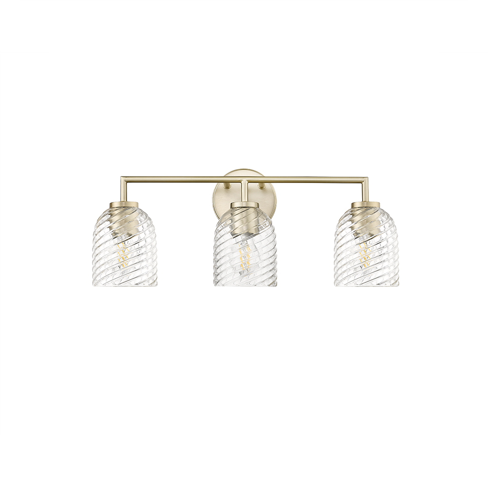 Millennium Lighting 22203-MG Catania Three Light Vanity Modern Gold finish