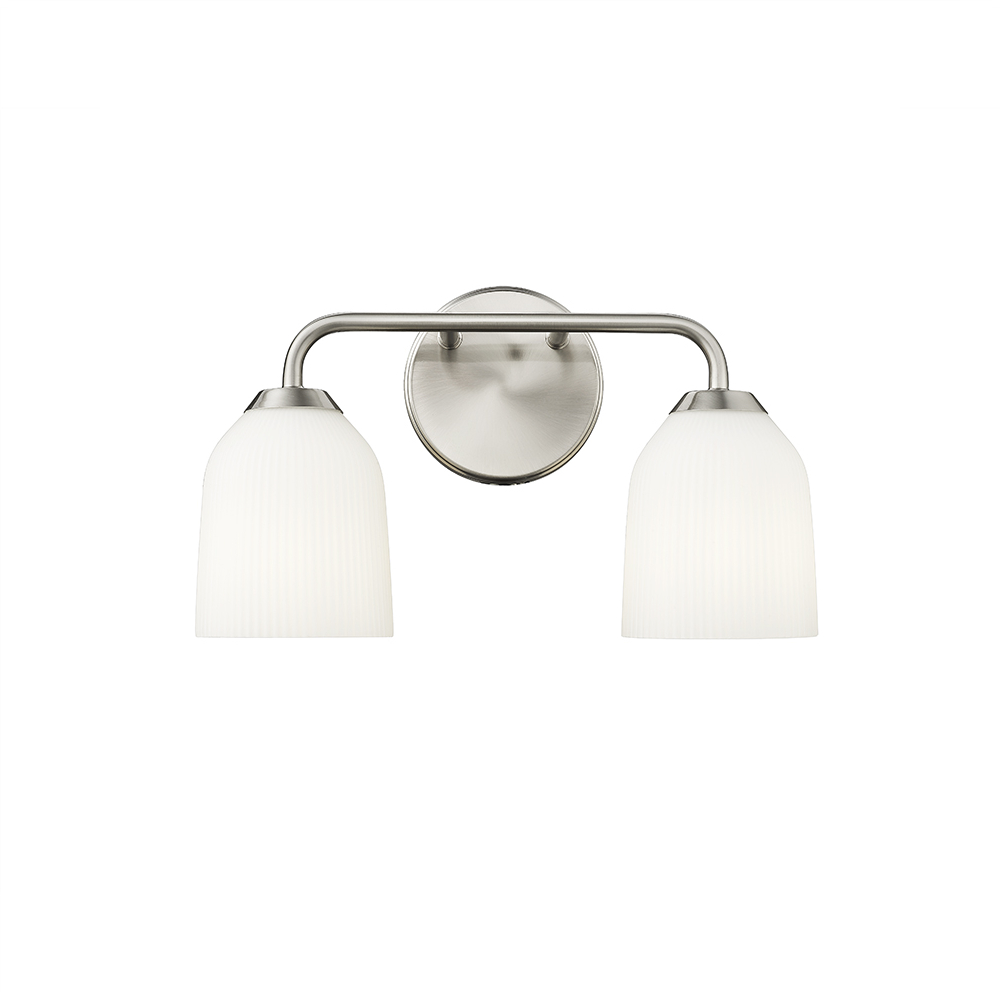 Millennium Lighting 22302-BN Norah Two Light Vanity Brushed Nickel finish