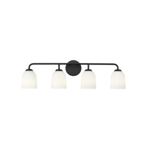 Millennium Lighting 22304-MB Norah Four Light Vanity Matte Black finish