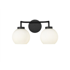 Millennium Lighting 22402-MB Oprah Two Light Vanity Matte Black finish