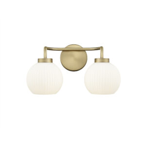 Millennium Lighting 22402-VB Oprah Two Light Vanity Vintage Brass finish