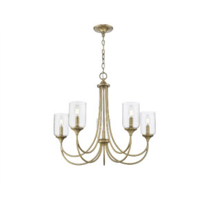 Millennium Lighting 22405-VB Waddingham Five Light Chandelier Vintage Brass finish
