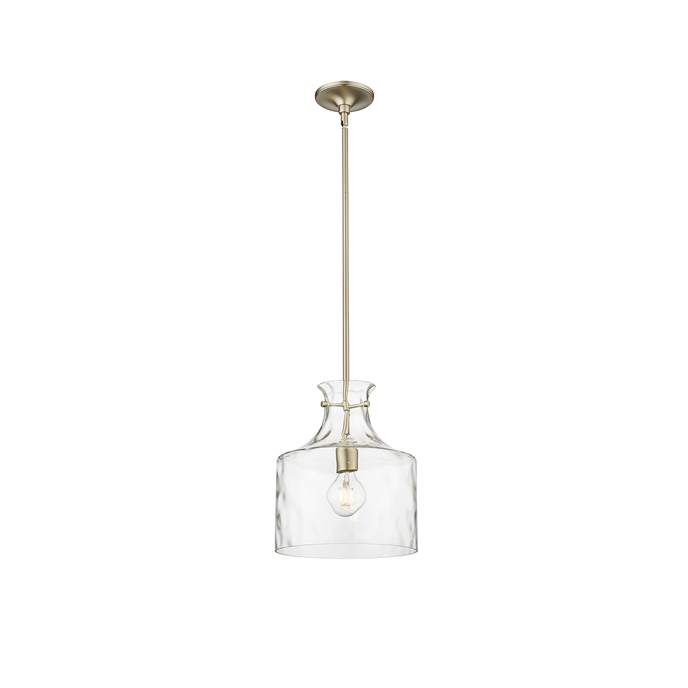 Millennium Lighting 22601-MG Santorini One Light Pendant Modern Gold finish