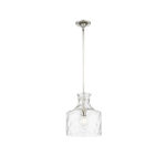 Millennium Lighting 22601-PN Santorini One Light Pendant Polished Nickel finish