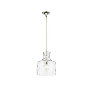 Millennium Lighting 22601-PN Santorini One Light Pendant Polished Nickel finish