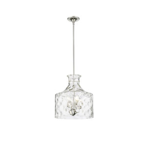 Millennium Lighting 22604-PN Santorini Four Light Pendant Polished Nickel finish