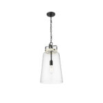 Millennium Lighting 22701-MB Lolla One Light Pendant Matte Black finish