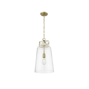 Millennium Lighting 22701-VB Lolla One Light Pendant Vintage Brass finish