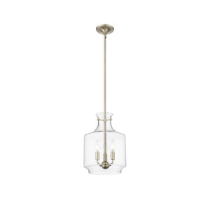 Millennium Lighting 22803-MG Mahannah Three Light Pendant Modern Gold finish