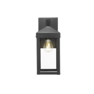Millennium Lighting 22901-PBK Yates One Light Outdoor Wall Sconce Powder Coated Black finish