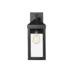 Millennium Lighting 22911-PBK Yates One Light Outdoor Wall Sconce Powder Coated Black finish