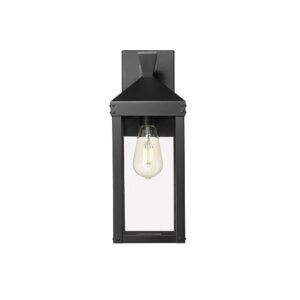 Millennium Lighting 22911-PBK Yates One Light Outdoor Wall Sconce Powder Coated Black finish