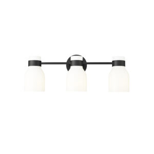 Millennium Lighting 23003-MB Corella Three Light Vanity Matte Black finish