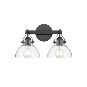 Millennium Lighting 24102-MB Two Light Vanity Matte Black finish