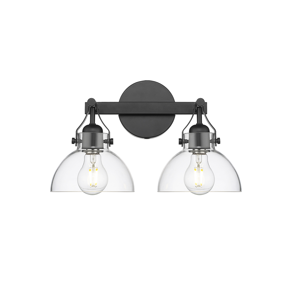 Millennium Lighting 24102-MB Two Light Vanity Matte Black finish