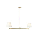 Millennium Lighting 25102-VB Ami Two Light Linear Chandelier Vintage Brass finish