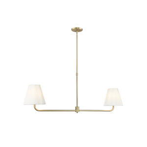 Millennium Lighting 25102-VB Ami Two Light Linear Chandelier Vintage Brass finish