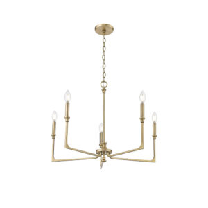 Millennium Lighting 25305-VB Azara Five Light Chandelier Vintage Brass finish