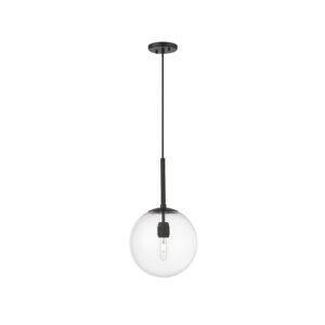 Millennium Lighting 25401-MB Kairo One Light Pendant Matte Black finish