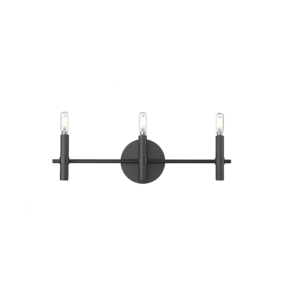 Millennium Lighting 25603-MB Skyva Three Light Vanity Matte Black finish