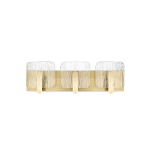 Millennium Lighting 26003-VB Rimini Three Light Vanity Vintage Brass finish