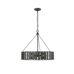 Millennium Lighting 27006-MB Stella Six Light Chandelier Matte Black finish