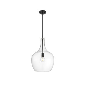 Millennium Lighting 28501-MB Lamara One Light Pendant Matte Black finish
