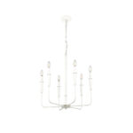 Millennium Lighting 29306-TWH Savanne Six Light Chandelier Textured White finish