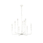 Millennium Lighting 29309-TWH Savanne Nine Light Chandelier Textured White finish