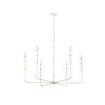 Millennium Lighting 29406-TWH Savanne Six Light Chandelier Textured White finish